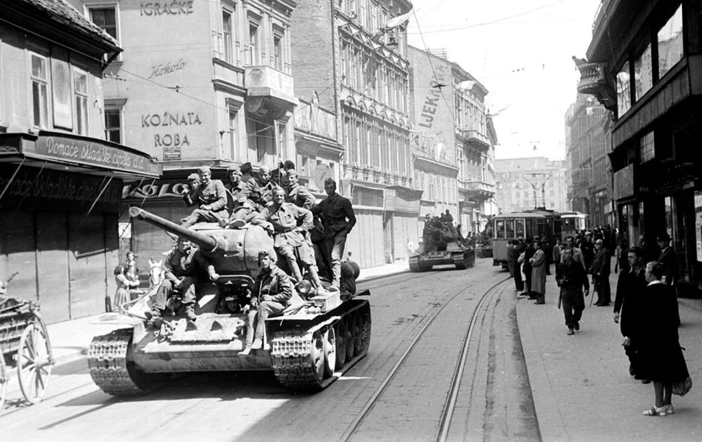 Zagreb, 9. svibnja 1945. godine. Ilica